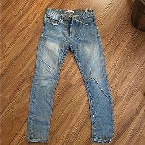 Zara Men's Light Blue Skinny Jeans